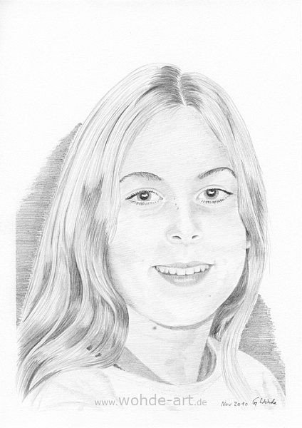Zeichnung_Bleistift_Portrait_Maedchen